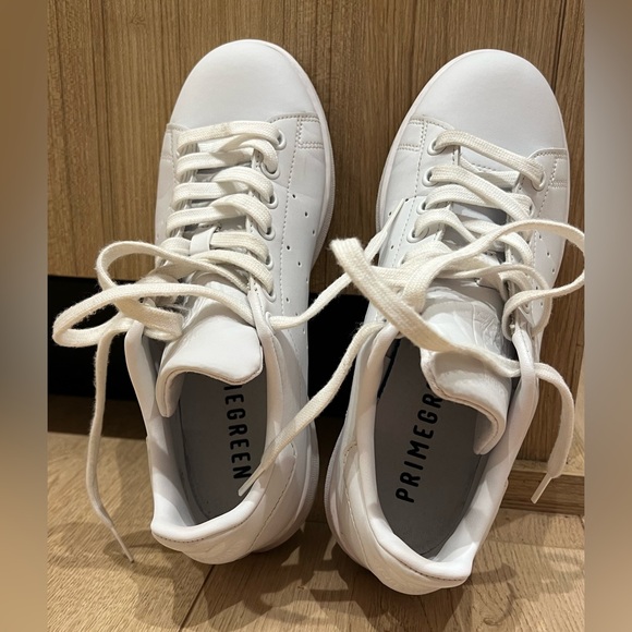 Adidas Shoes Size 7 Womens Stan Smith All White Leather - Picture 7 of 8